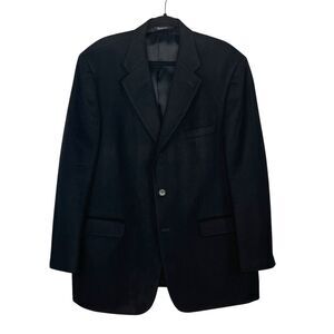 Lord & Taylor Grant Thomas 100% Cashmere Men's Blazer Sz 44R Black Sport Coat